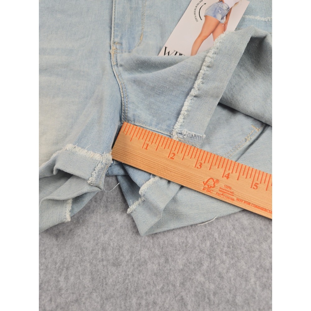 YMI Wanna Betta Butt Womens Size 5 Denim Jean Shorts Distressed Stretch NWT - Picture 7 of 7